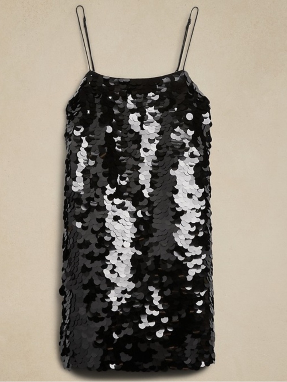 NWT Banana Republic TEIA SEQUIN MINI DRESS in Black